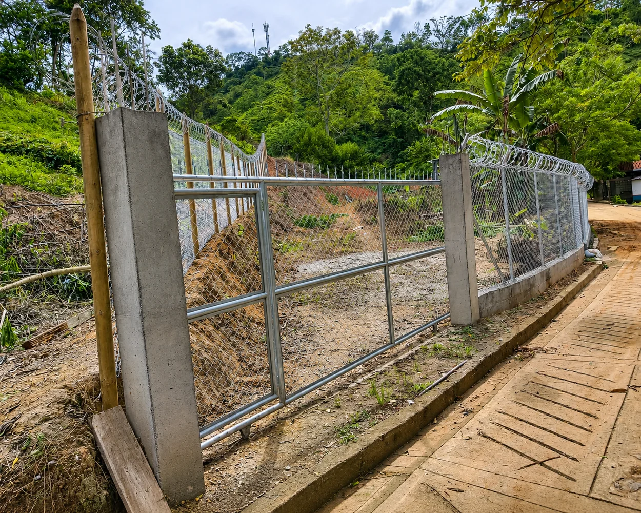 Cerramiento perimetral de obra — BIOSEMBRAR S.A.S